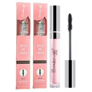 Lot of 2 The Crème Shop "Wisp Me Away" Mascara - Black - (False Lash Effect)